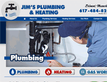 Tablet Screenshot of jimsplumbingheating.com